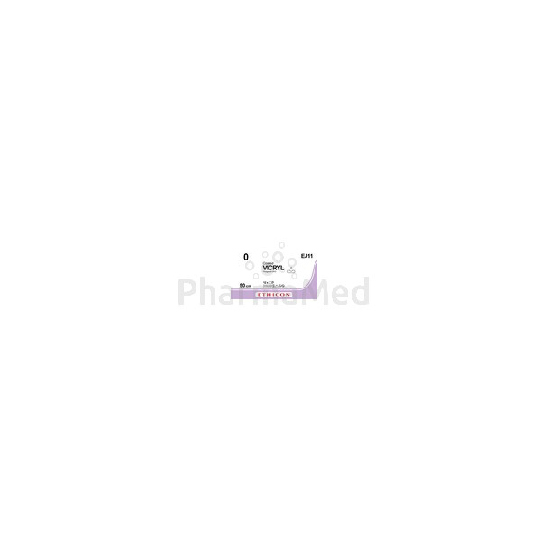 VICRYL USP0 EJ11 Braided 50cm Violet - 36draden