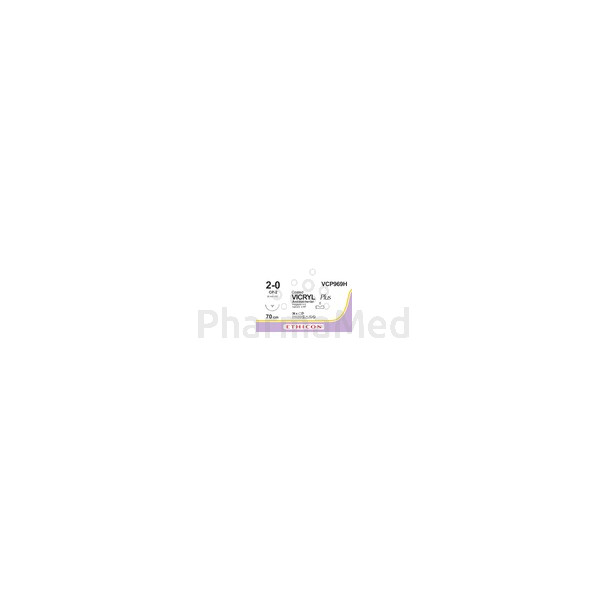 VICRYL+ USP2/0 VCP969H CP-2 26mm 70cm - 36draden
