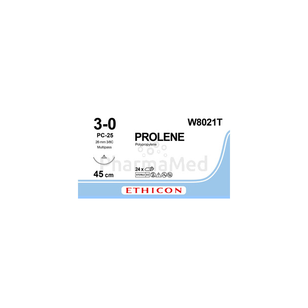 PROLENE Blue 45cm M2 W8021T - 24 fils