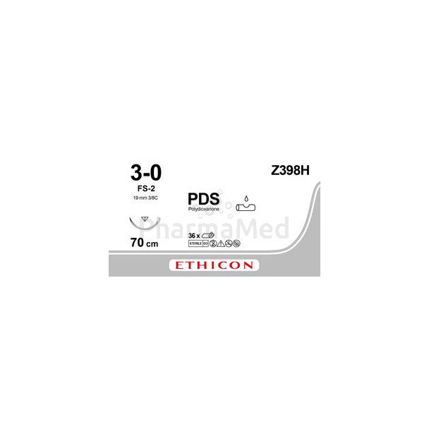 PDSII 3/0 Z398H FS-2 70cm Violet - 36fils
