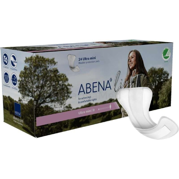Couche anatomique ABENA Light - Ultra Mini 0 -  24pc