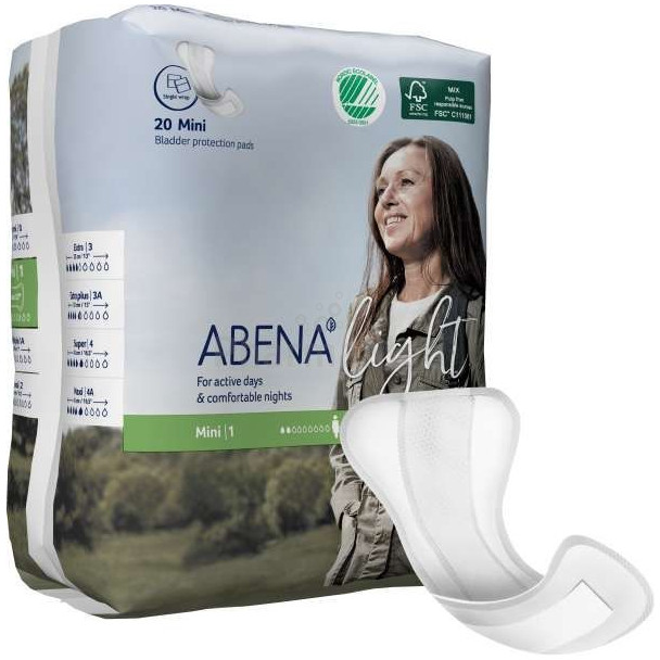 Couche anatomique ABENA Light - Mini 1 - 20pc