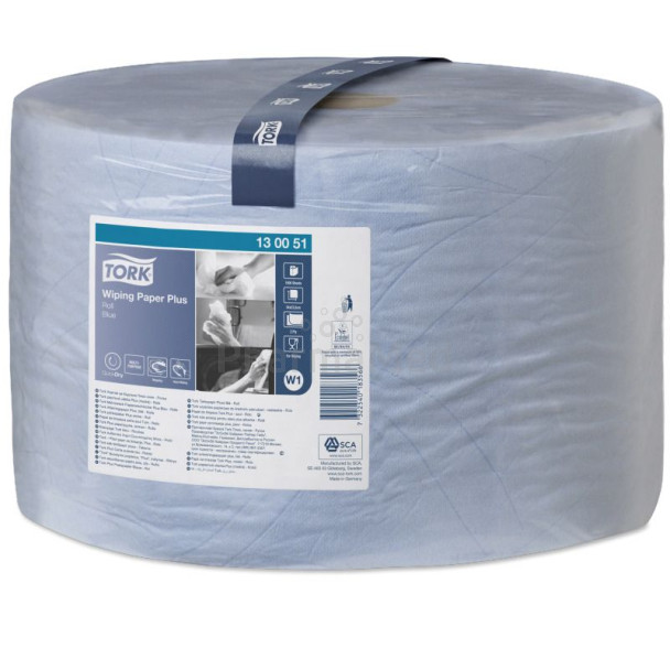 Bobine TORK W1 510m bleu 1500 feuilles