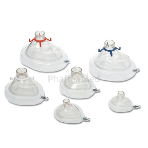 Masq. anest. AMBU UU bourrelet Adulte M/T5 crochets - 20pc