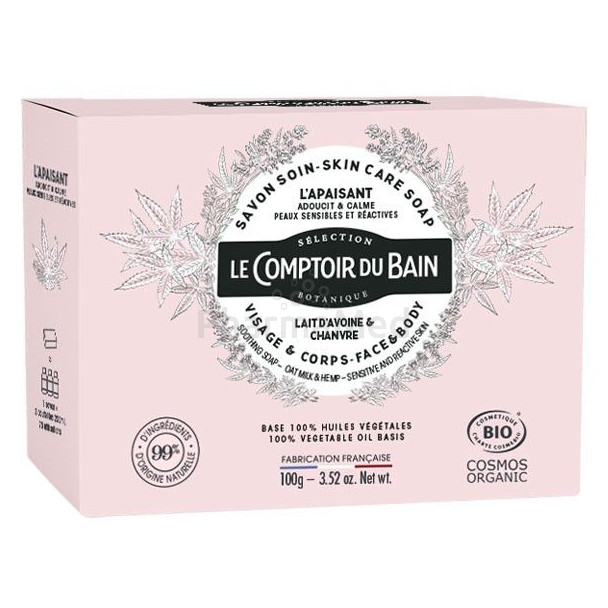 Le comptoir du bain - Savon solide lait d'avoine - 100gr