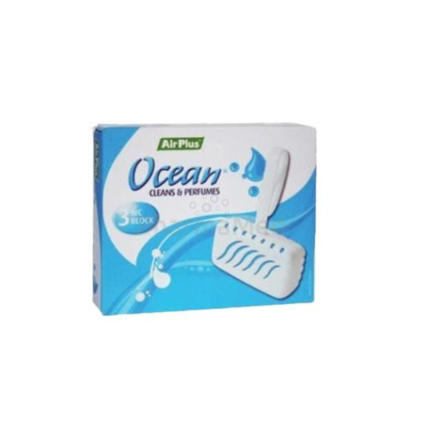 AIRPLUS WC bloc désodorisant océan - 3x40g