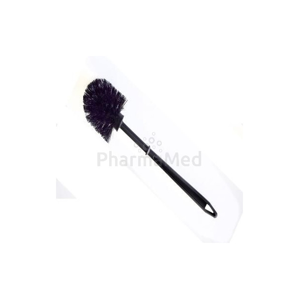 Brosse wc nylon ronde noire - 1pc