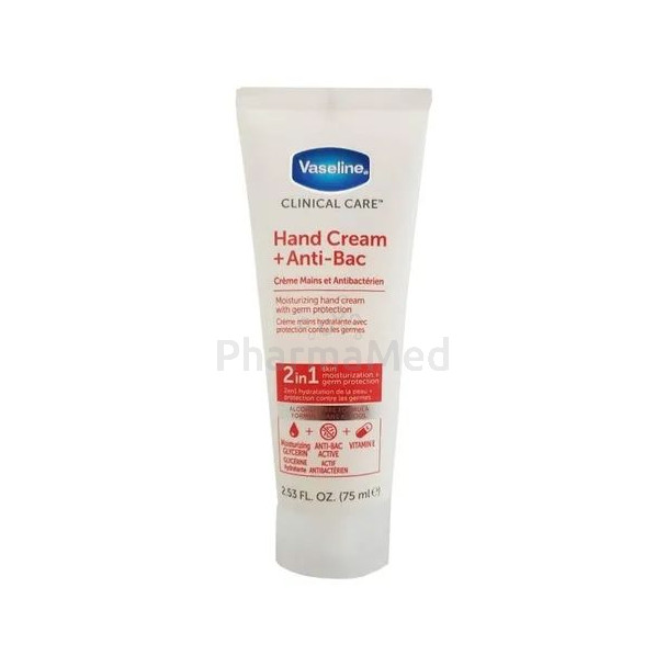 VASELINE Crème mains clinical care - 75ml