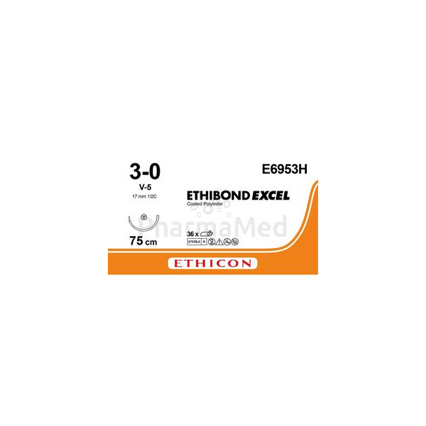 ETHIBOND EXCEL 3/0 E6953H V-5 75cm - 36fils