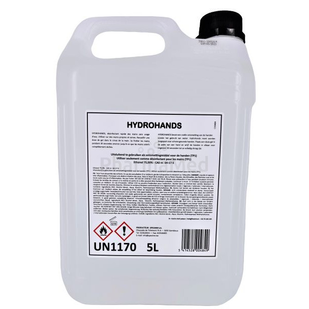 HYDROHANDS gel hydro-Alcoolique - 5L