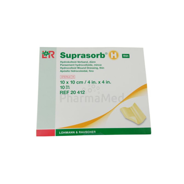 Suprasorb H -  Pansement Hydrocolloïde fin - 10x10cm - 10pc