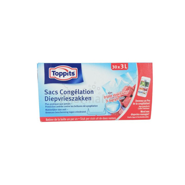 Sacs de congelation 3L - 25x32cm - 30 pièces