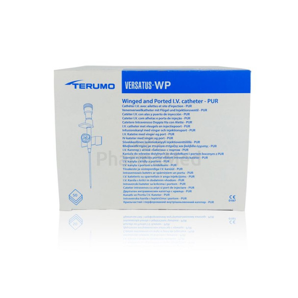 I.V cath.TERUMO VERSATUS 24G19 ail+port(50pc)
