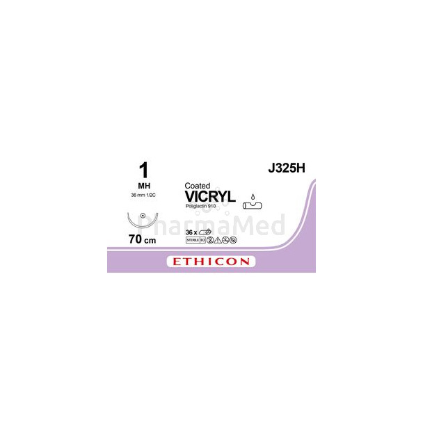 VICRYL 1 J325H MH 70cm - 36fils