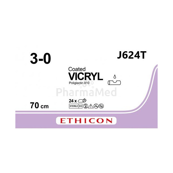 VICRYL 3/0 Coated J627T 70cm - 24fils