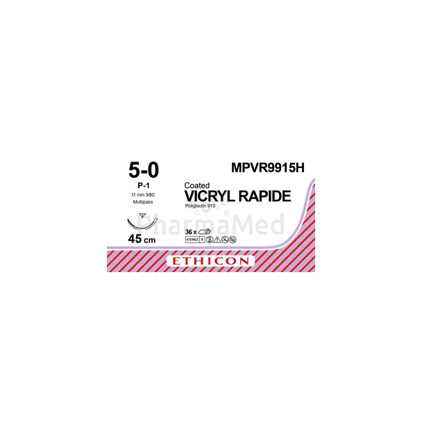 VICRYL RAPIDE 5/0 MPVR9915H 45cm P-1 prime /36draden