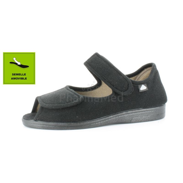 Pantoufles ORTHO COTON Noir - 39
