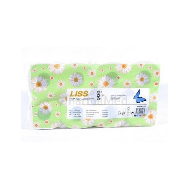 Pap. hyg. LISS parfumé camomille 3pli - 150cp