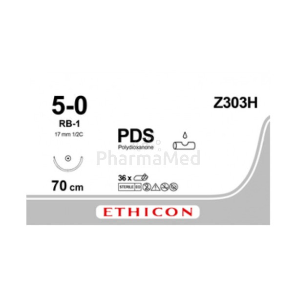 PDS 5/0 Z303H RB-1 70cm - 36draden