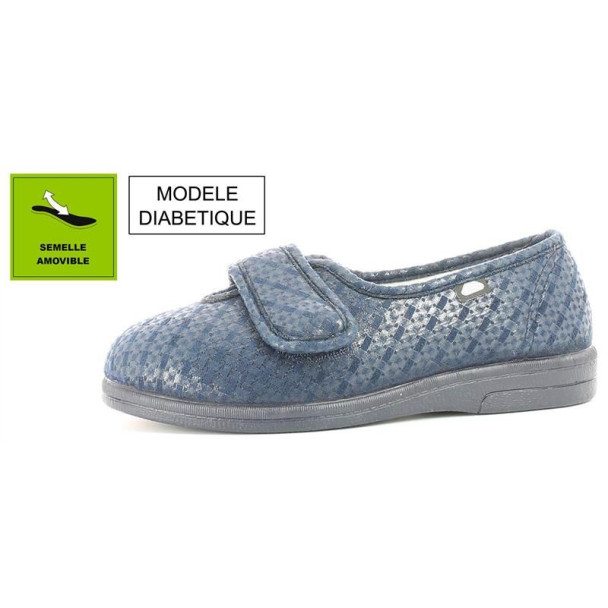 Pantoufles Diabétique SAND ARLEQUIN Bleu - 38