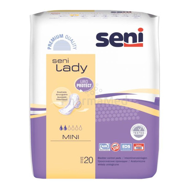 SENI LADY Protection anatomique - Mini 2g - 20pc
