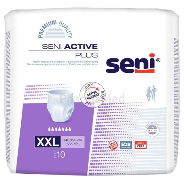 SENI ACTIVE Plus Pants XXLarge - 10pc