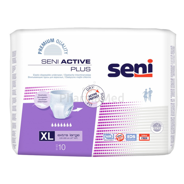 SENI ACTIVE Plus Pants Extra Large - 10pc