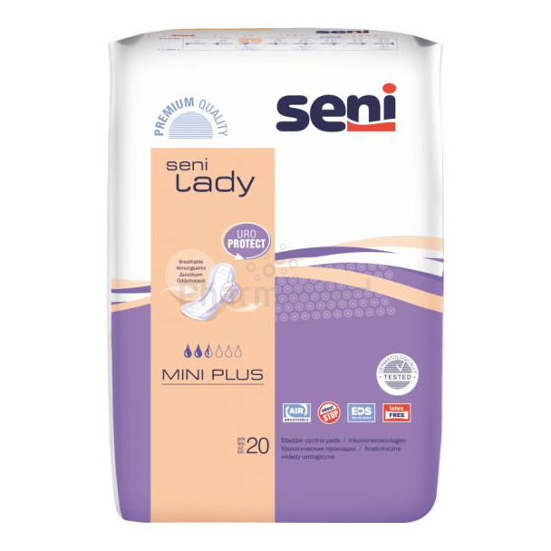 SENI LADY Protection anatomique - Mini Plus 2.5g - 20pc