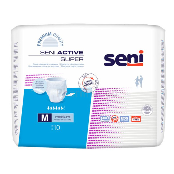 SENI ACTIVE Super Pants Large - 10pc