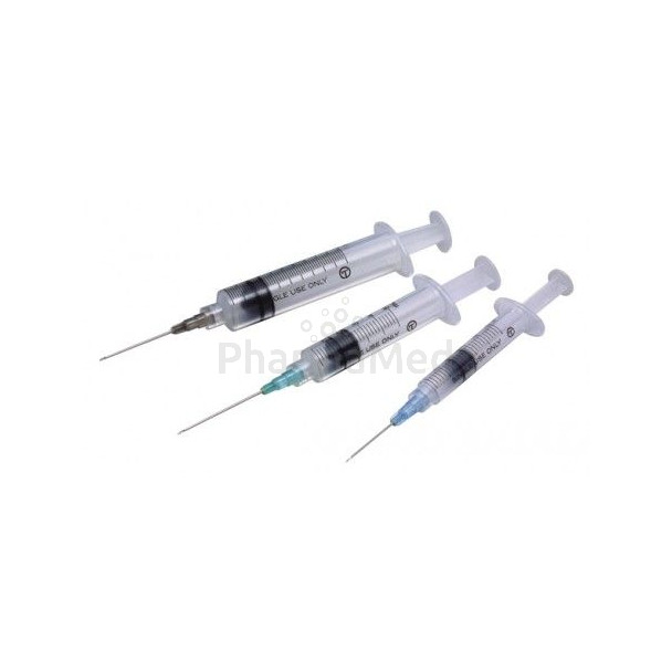 Seringues montées TERUMO - 3ml + 21G½ - 100pc