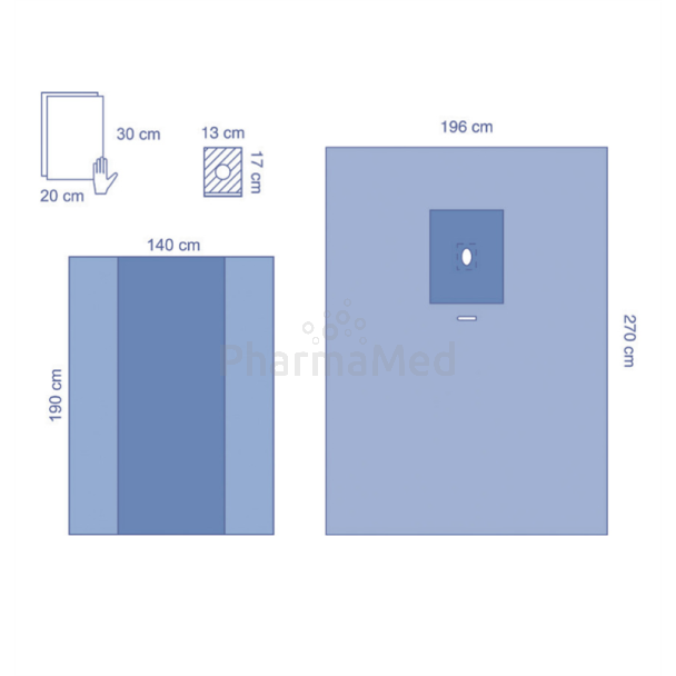 Trousse ORL Medline avec fenêtre - 12pcs