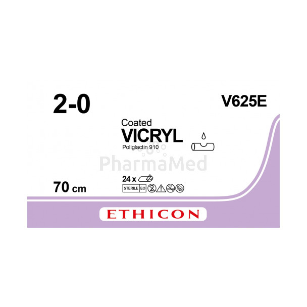 VICRYL 2/0 Coated V625E 70cm - 24fils