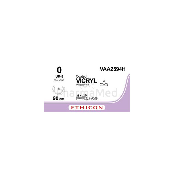VICRYL 0 VAA2594H UR-5 90cm - 36fils