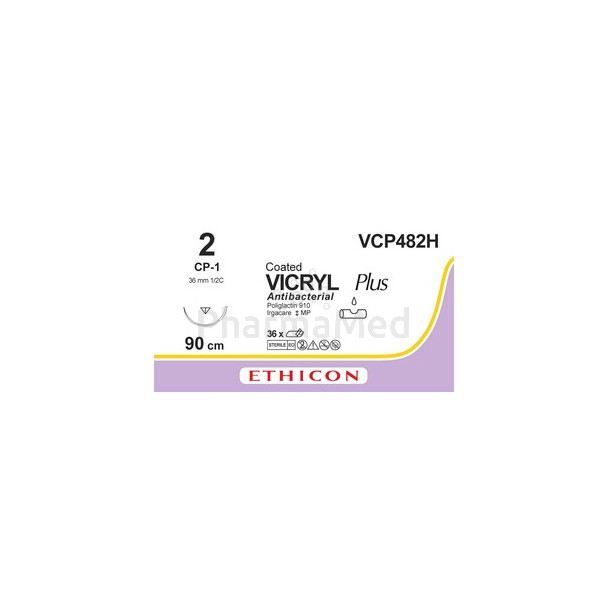 VICRYL+ 2 VCP482H USP CP-1 36mm 90cm - 36fils