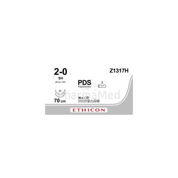 ETICON PDS II 2/0 Z1317H M3 70cm Violet - 36fils