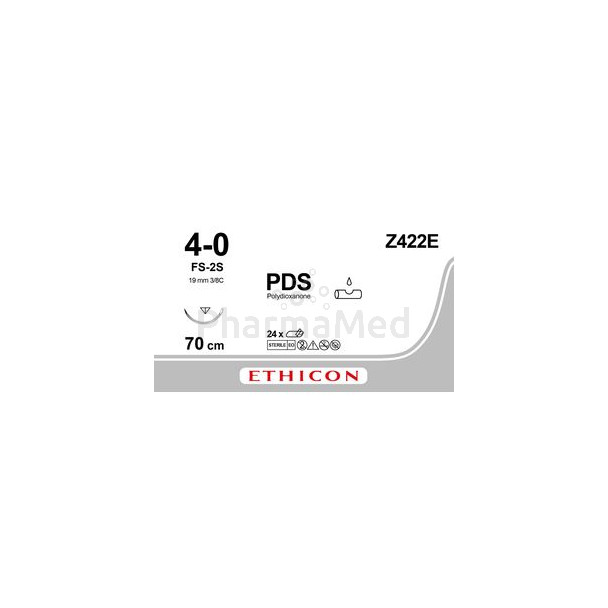ETICON PDS 4/0 Z422E FS-2S 3/8 70cm - 24fils