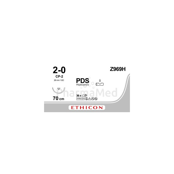 PDS 2/0 II CP-2 70cm Violet - 36fils