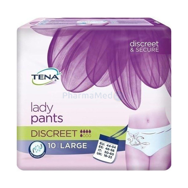 TENA LADY Pants Discreet Plus Large - 10pc