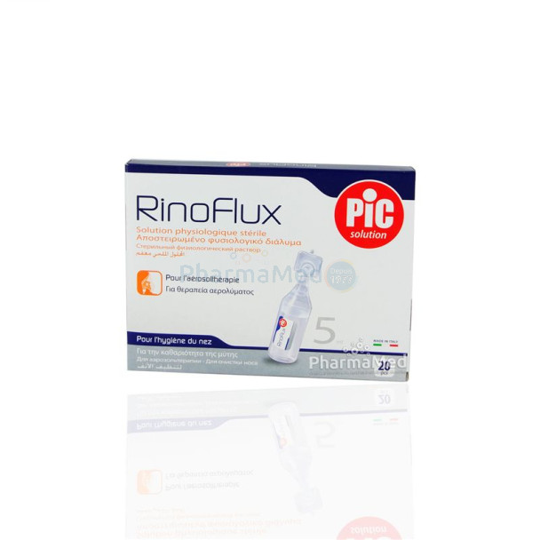 Serum physiologique NACL9% PIC - flapules de 5ml - 20pc