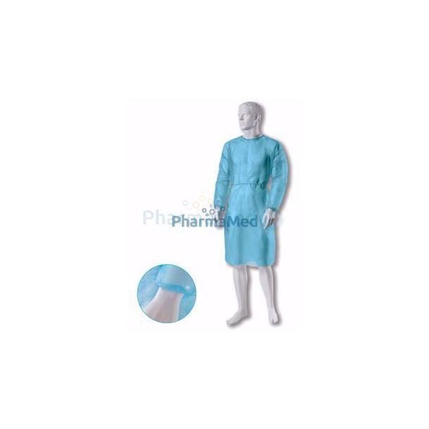 Blouse médicale ZARYS manches long./élast. - 30gr vert L - 10pc