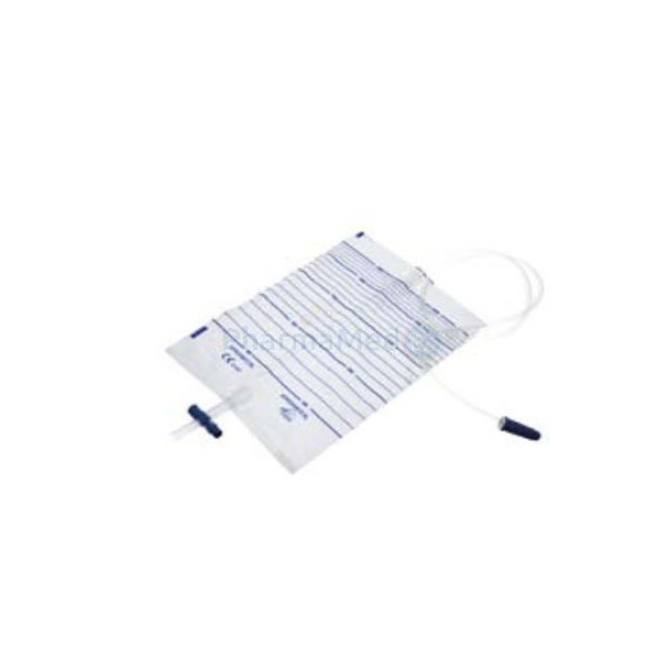 Sac à urine stérile + valve - 2L + drain de 90cm - 10pc