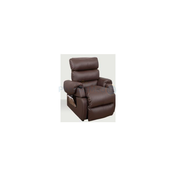 Fauteuil releveur COCOON1 PU chocolat L50-P55 - 2 moteurs