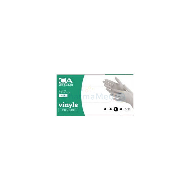 Gants vinyl CA NS medium - 100pc