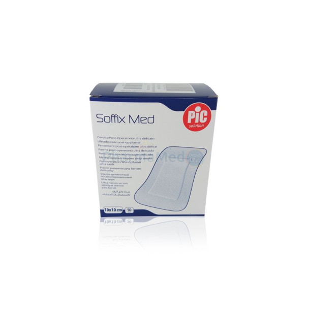 SOFFIX Med 10x10cm pans. adhés. hypo. - 50pc