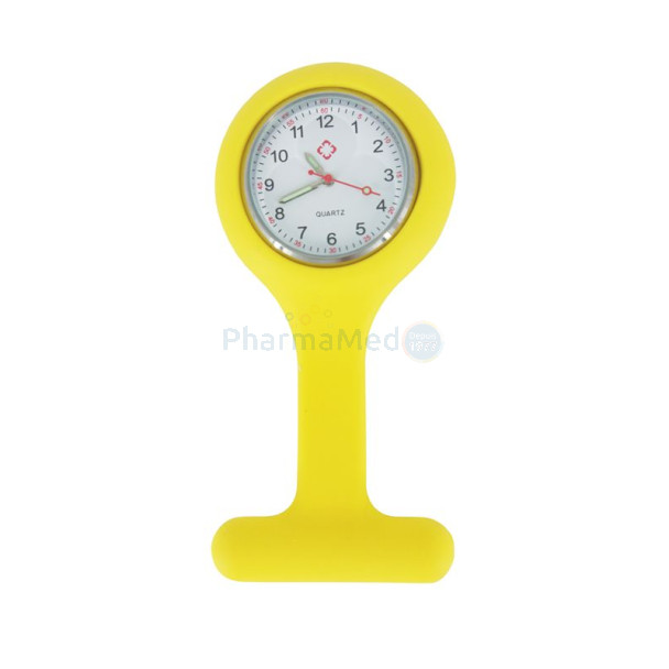 Montre infirmière Anti-choc jaune