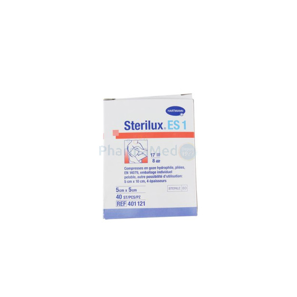Compresses gaze ST STERILUX 1/1 5x5cm(40x1pc)