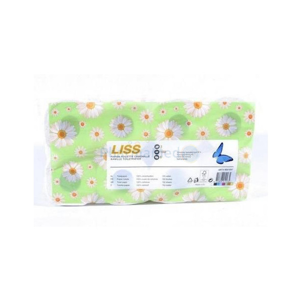 Pap. hyg. LISS parfumé camomille 3pli - 150cp