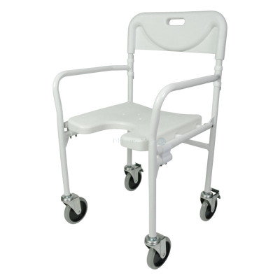 Chaise de douche TOBAGO à roulettes - Max 110kg