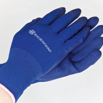 Blauwe rubberen handschoenen - Maat M