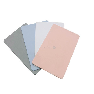 Antislip badmat diatomiet blauw